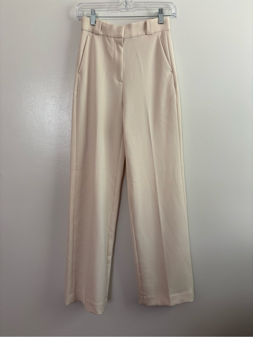 NWT & Other Stories Straight Press-Crease Trousers Cream Size 0
